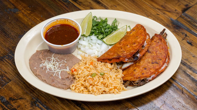 Quesabirria Taco Plate.