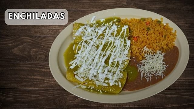 Cheese Enchilada Plate.