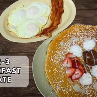 1'2'3 Breakfast Plate